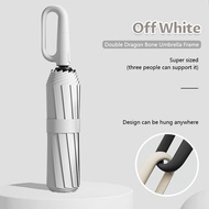 60 Ribs Folding Umbrella Large Size Sunshade Fully Automatic Umbrella Thickened Black Rubber Sunshad