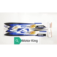 Stripe Sticker Cover Set Yamaha 125 125Z 125ZR ( Biru Sabit ) 100% HLY Original Yamaha