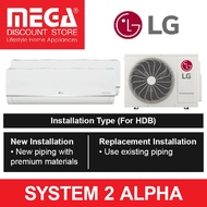 LG ALPHA+ SYSTEM 2 WIFI AIRCON (5 Ticks) &amp; INSTALLATION