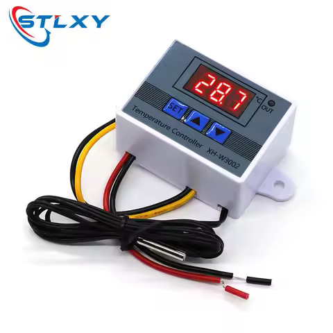 XH-W3002 220V /12V Digital LED Temperature Controller 10A Thermostat Control Switch Probe with water