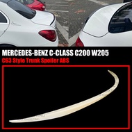MERCEDES-BENZ C-CLASS C200 W205 C63 STYLE REAR TRUNK SPOILER ABS SKIRT LIP BODYKIT