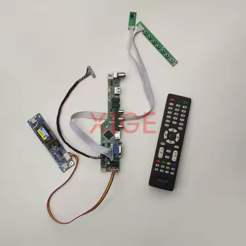Monitor Drive Controller Board Fit G150XG01 M150XN06 TMS150XG1 M150XN07 USB+AV+VGA+HDMI 20 Pin LVDS 