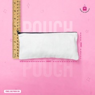 Plain Canvas Zipper Pencil Pouch / Customizable School Giveaway / Eco-Friendly Organizer Bag