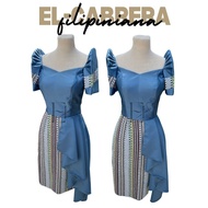 ETHNIC COMBI TOP WITH ETHNIC MIDI OVERLAP SKIRT