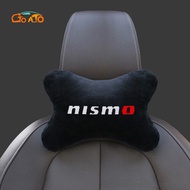 GTIOATO NISMO Car Seat Neck Pillow Auto Headrest Pillow Neck For Nissan NV200 Note Qashqai Sylphy Kicks Serena NV350 X-Trail Elgrand Navara