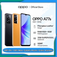 oppo a77s 8/128 garansi resmi terbaru termurah cod hp ram 8 spek game