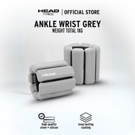 HEAD Wrist-Ankle Bangles Grey Adjustable Weight Vest Gym Fitness