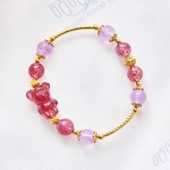 小熊軟糖草莓晶手鍊(含開光)好人緣、吸引美好、招貴人