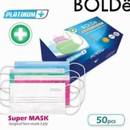 Diskon Harga◤ Bolde Surgical Mask Isi 50 Masker Medis