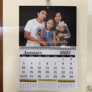 A4 2027 Customized Calendar/ 2027 Calendar Laminated