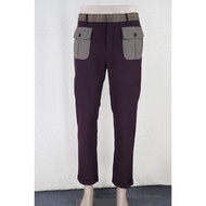 Men Clothing NewJie * jie * r Autumn Winter Plaid Print Flap Pocket Cotton Jacquard Trousers Two Col