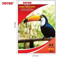 Joyko Glossy Paper GSP-A4-180 20 Sheets Joyko A4 180 Gsm Photo Paper/