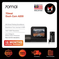 70mai Dash Cam A200 with RC11 Rear Camera | 130o FOV | 2" Display Car HDR | Time-Lapse Recording | A