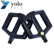 YOLO Bicycle Pedals Universal Mountain Road Mountain Bike Ultralight Non-Slip Bicycle Accessories Bike Pedals Mountain Bike Ball Pedal Anti-Slip Wide Pedal