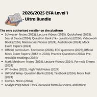 2026/2025 CFA Level 1 Ultra Bundle- Schweser, Mark Meldrum, IFT, UWorld Wiley, Official Textbooks, O