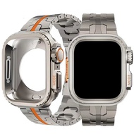 Suitable for Apple Apple Watch Ultra SE Watch Titanium Strap Immediately Changed Metal Case Set