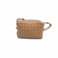 Bottega Veneta BV 棕色 loop 編織 相機 肩背包