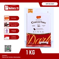 SCHOKO DARK CHOCOLATE COUVERTURE 56% BLOCK 1 KG BLACK CHOCOLATE BLOCK/ CHOCOLATE BLOCK BLOCK