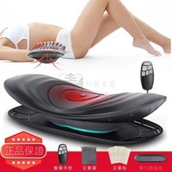 Syllere - 包送貨 -智能腰椎按摩器 氣囊舉頂 | 溫感舒緩 | 搖擺放鬆 | 腰背拉伸 | 舒適護腰 | 低頻脈衝 | 震動按摩 腰部按摩儀 顔色 黑色/插電 [平 黑色/插電 英規/英文包