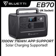🇲🇾 BLUETTI EB70 Portable AC 220V 240V Power Station bank 716Wh LiFePO4 Battery 1000W 1400W Surge AC 