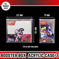 【Morgan Games】[Ready Stock] Acrylic Display Case for Pokémon ETB & Booster Box | Magnetic ETB Box Pr