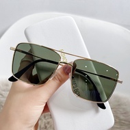 Fashion Retro Sunglasses Double Bridge Metal Sunglasses Ins Personality Irregular Net Red Sunglasses