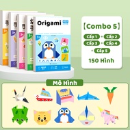 Bộ Gấp Giấy Origami 150 Hình - Đồ Chơi Gấp Giấy Màu Thủ Công Cho Bé Học Tập Và Phát Triển Trí Tuệ