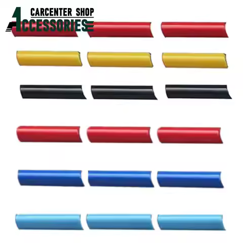 9pcs Car Front Grille Trim Strips Racing-Grills Decorative Three-Color For Audi A6 C8 4K 2019 2020 2