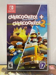 《居家抗疫必備》（中古二手）Switch NS遊戲 胡鬧廚房1+2合集 煮糊了1+2合集 Overcooked 1+2合集 美版中英文版