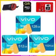 ♥【Readystock】FREE Shipping+COD♥ VIVO 128GB 256GB 512GB 1024GB Memory Micro SD Card XC kelas 10 128G 