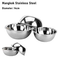 Bowl 12cm - Height 4cm / Korean Noodle Rice Stainless Steel Bowl Kobokan Wholesale 555 SNI