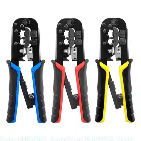 RJ45 LAN Cable Crimper Pliers Cutting Tool Cable Tester Cable Pliers 6P/8P Wire Cutter Tool Test Cri