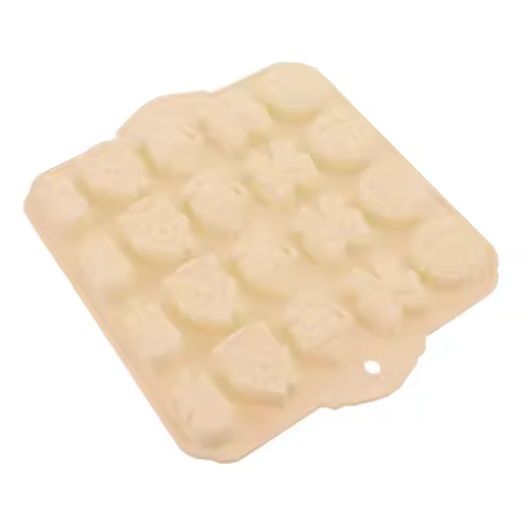Reusable Silicone Christmas Chocolate Mold Nonstick Xmas Candy Mould Heatproof Baking Mold for Cake 
