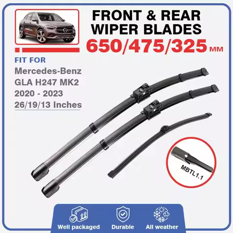 Wiper Blades for Mercedes Benz GLA H247 MK2 2020 2021 2022 2023 Windshield Windscreen Window GLA200 