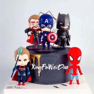 Superhero Mavel 8cm decorates birthday cakes and jelly cakes