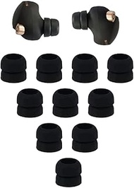 Zotech 5 Pairs of Small Double Flange Compatible with Sony WF-1000XM4/1000XM3 Earbuds Ear Tips Buds, Small Size Noise Reduce Fit in Case for Sony WF-1000XM4/1000XM3 Earbuds - Black
