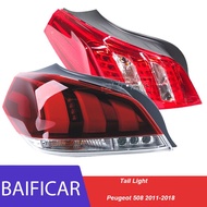 Baificar Brand New Tail Light Rear Lamp Cover Housing Without Bulb For Peugeot 508 2011-2018