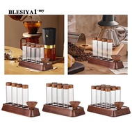 [Blesiya] Coffee Bean Storage Containers, Unique Coffee Bean Storage Tubes with Stand, Glass Tube fo