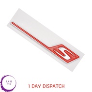 NEW S CHROME & RED, AMG REAR BOOT TRUNK FOR MERCEDES BENZ GTS