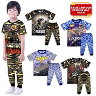 BAJU TIDUR/ SLEEPWEAR UNIFORM/ PIJAMA/ MERDEKA: Full Print PERAJURIT SERIES Microfiber Children Baju