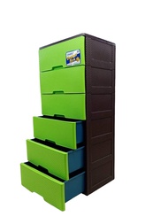 LACOTA 4-6 Layer Assorted Color Design Wardrobe Plastic Cabinet Durabox Cloth Organizer