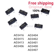 20PCS AO3400 AO3401 AO3402 AO3404 AO3406 AO3407 AO3415 AO3416 AO3404 AO3406 AO3415 SMD Mosfet Transi