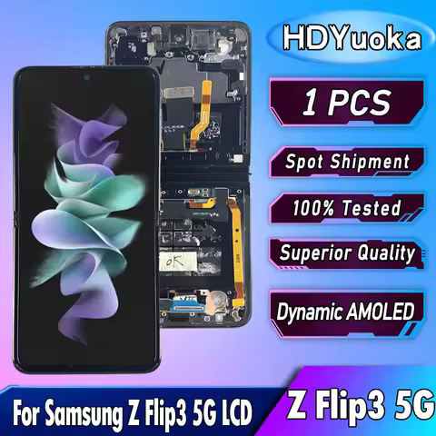 Dynamic AMOLED For Samsung Z Flip3 5G LCD Display Touch Screen Digitizer Assembly For Samsung Z Flip