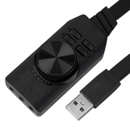 7.1 Channel 3.5mm Audio Interface Sound Card USB2.0 Microphone Headset Computer Game Sound Card USB Sound Card