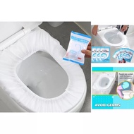 Disposable Toilet Seat Cover Waterproof Travel Portable Antibacterial Cover Mat Pad Pelapik Tandas Duduk 一次性马桶垫