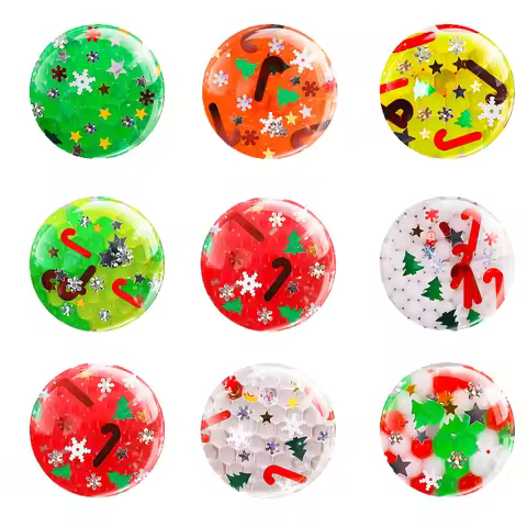 3/5/10/20 Pcs TPR Christmas Sequins Water Drop Ball Vent Decompression Ball Ghost Festival Color Bea