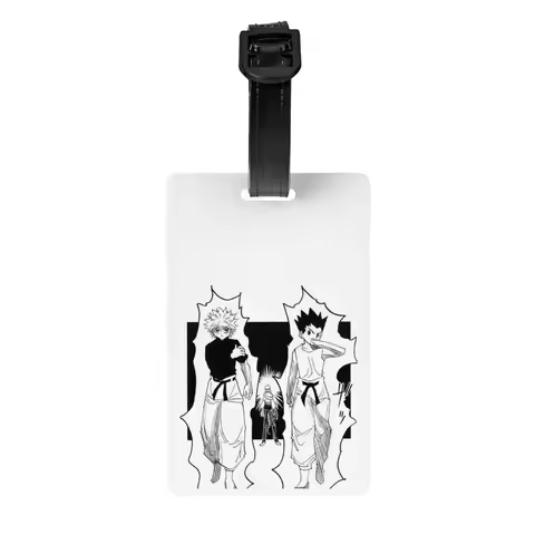 Custom HXH Anime Luggage Tag With Name Card Privacy Cover ID Label for Travel Bag Suitcase