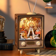 Hộp nhạc Robotime Rolife Sunset Carnival Music Box 3D Wooden Puzzle AMT01. Bộ lắp ráp xếp hình gỗ 3D