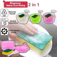 Joy KTB Soap Dispenser Dishwashing Soap Dispenser Soap Pump Dispenser 2in1 Multifunction