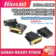 DVI to HDMI DVI2HDMI Adapter Bi-directional DVI-D(24+1) DVI(24+5) Male to HDMI Female Converter 1080